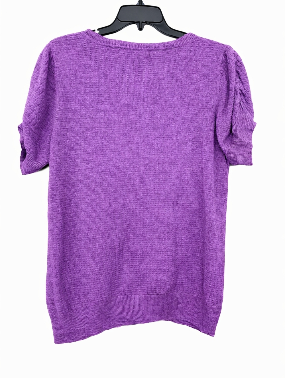 Plus Size Purple Button-Front V-Neck Sweater Size 22/24 - Picture 4 of 5